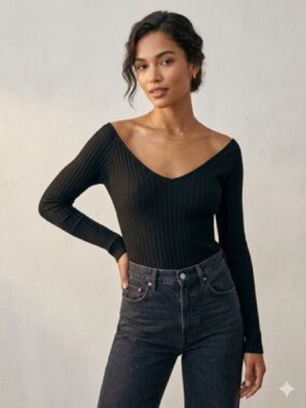Reformation taupe knot top